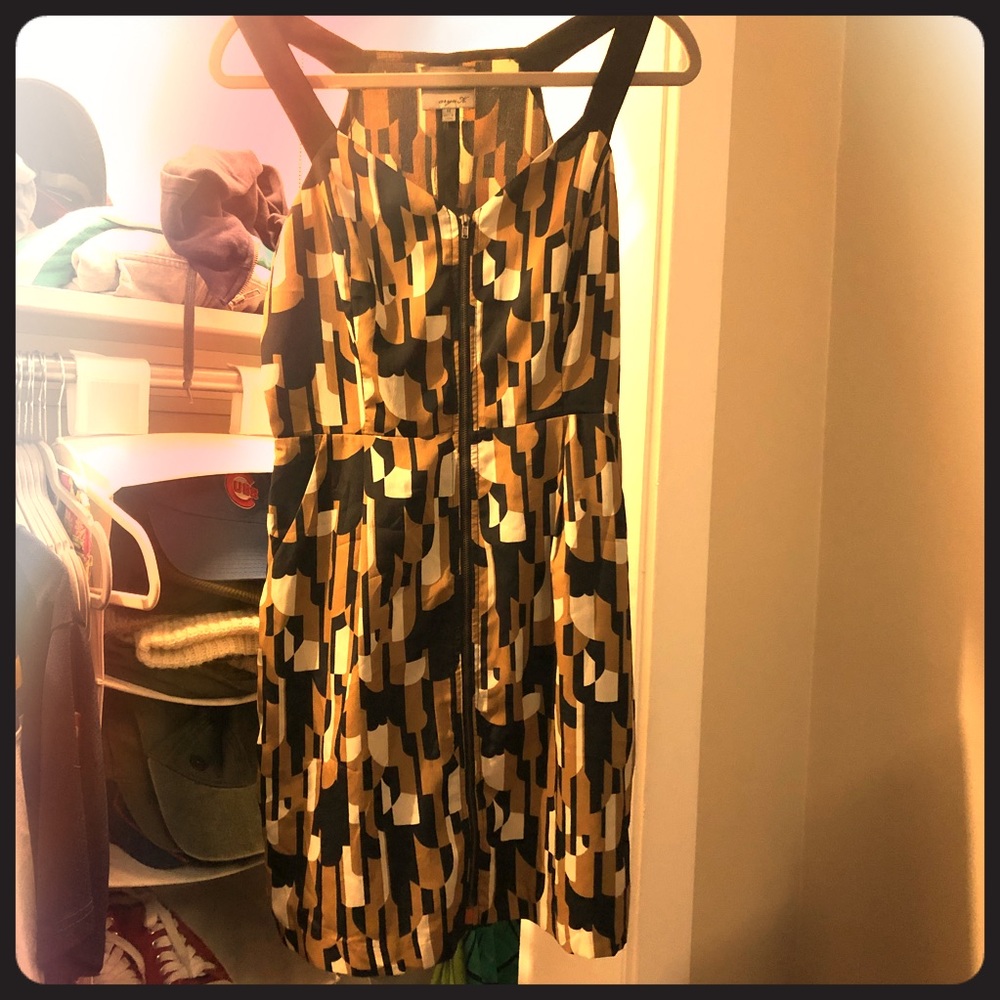 Black and gold dress